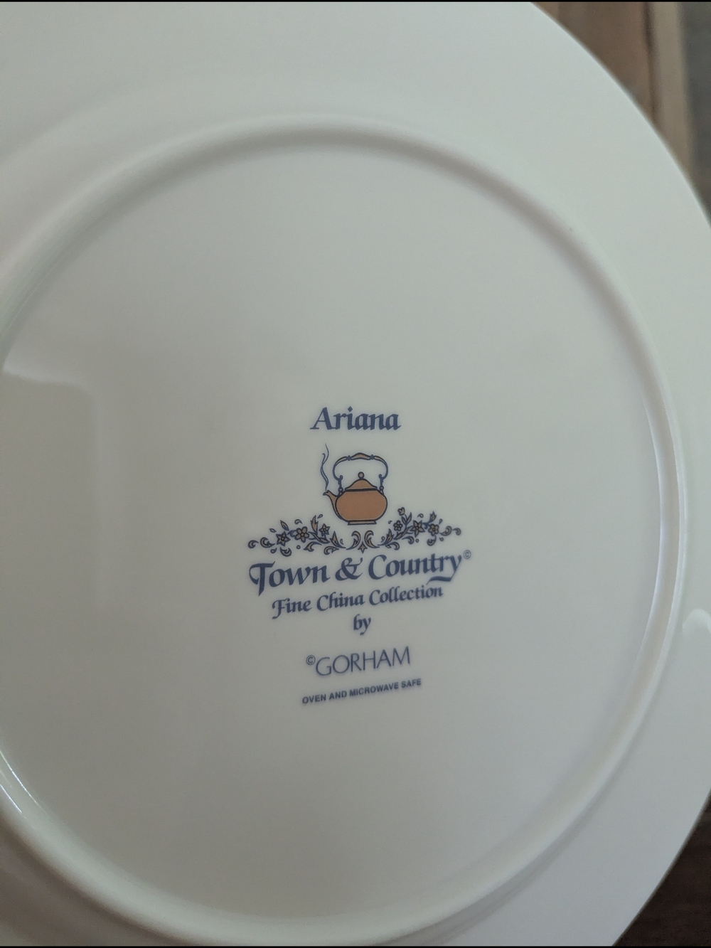 Gorham Town & Country Ariana Dinner Plate Fine China Tulip Floral Vintage - Picture 4 of 4